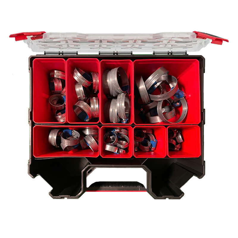 Sortimentsbox MIDI H - Schlauchschellen - 85-teilig  
